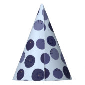 ブルーベリーパターン パーティーハット (裏面)