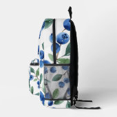 ブルーベリーパターン プリントバックパック (右)