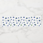 ブルーベリーパターン ペットボトルラベル (シングルラベル)