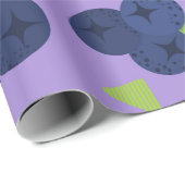 ブルーベリーパターン ラッピングペーパー (ロールコーナー)