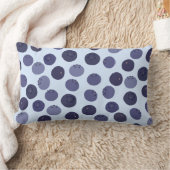 ブルーベリーパターン ランバークッション (ブランケット)