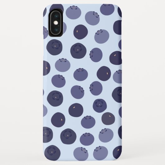 ブルーベリーパターン Case-Mate iPhoneケース (裏面)