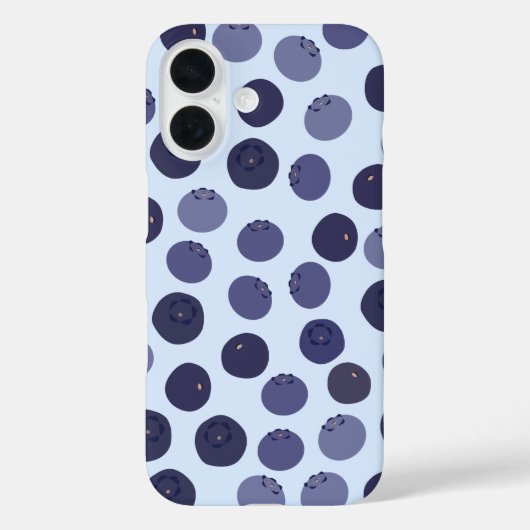 ブルーベリーパターン Case-Mate iPhoneケース (裏面)