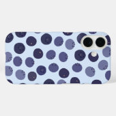 ブルーベリーパターン Case-Mate iPhoneケース (裏面 (横))