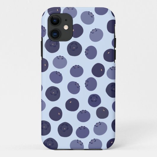 ブルーベリーパターン Case-Mate iPhoneケース (裏面)