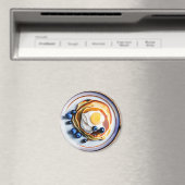 ブルーベリーパンケーキと卵焼き食品 マグネット (インサイチュ (食洗機))