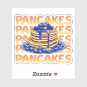 ブルーベリーパンケーキのスタック シール (シート)