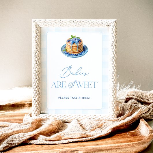 ブルーベリーパンケーキベビーは甘いTake a Treat ポスター