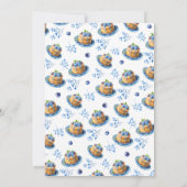 ブルーベリーパンケーキベビーシャワーベビーブランチ 招待状 (裏面)