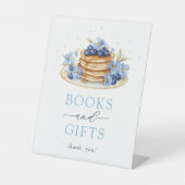 ブルーベリーパンケーキベビーブランチ本とギフトサイン 台座サイン (正面)