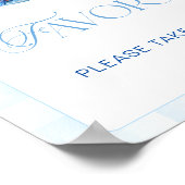 ブルーベリーパンケーキベビーブランチ赤ちゃんシャワーウィズウィーズ ポスター (角)