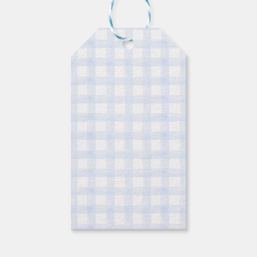 ブルーベリーパンケーキベビーブランチ赤ちゃんシャワーボーイ ギフトタグ (裏面)