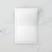 ブルーベリーパンケーキベビーブランチ赤ちゃんシャワーボーイ サンキューカード (内部)