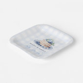 ブルーベリーパンケーキベビーブランチ赤ちゃんシャワーボーイ ペーパープレート (傾斜あり)