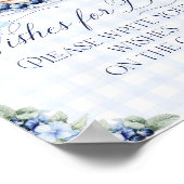 ブルーベリーパンケーキベビーブランチ赤ちゃんシャワーボーイ ポスター (角)