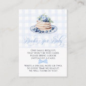 ブルーベリーパンケーキベビーブルンチベビーシャワーブックス エンクロージャーカード (正面)