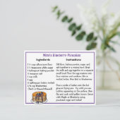 ブルーベリーパンケーキレシピカード ポストカード (スタンド正面)