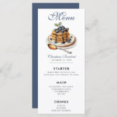 ブルーベリーパンケーキ朝食メニュー (正面/裏面)