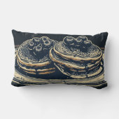 ブルーベリーパンケーキ装飾用クッション ランバークッション (裏面)