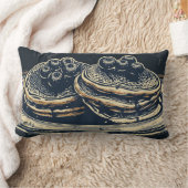 ブルーベリーパンケーキ装飾用クッション ランバークッション (ブランケット)