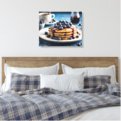 ブルーベリーパンケーキ キャンバスプリント (インサイチュ (寝室))