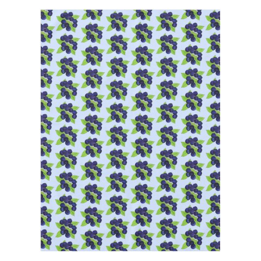 ブルーベリーフェスティバルメインワイルドブルーベリーフルーツ テーブルクロス (正面)