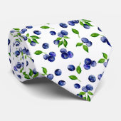 ブルーベリーフルーツウォーターカラーベリーキュートベリー ネクタイ (ロール)