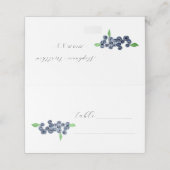 ブルーベリーフルーツウォーター素朴カラー結婚ズ プレイスカード (外部開封)