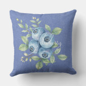 ブルーベリーフルーツオンブルー クッション (裏面)