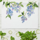 ブルーベリーフルーツキッチンタオル キッチンタオル (折り畳み)