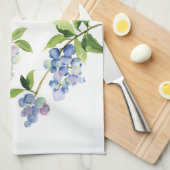 ブルーベリーフルーツキッチンタオル キッチンタオル (四つ折り)