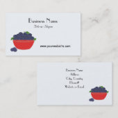 ブルーベリーフルーツデザイン 名刺 (正面/裏面)