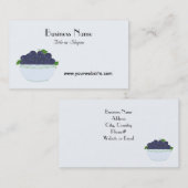 ブルーベリーフルーツデザイン 名刺 (正面/裏面)