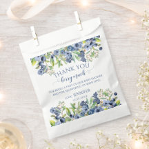 ブルーベリーフローラ男の赤ちゃんシャワーキャンディーバッグ