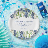 ブルーベリーフローラ男の赤ちゃんシャワー紙プレート ペーパープレート (パーティー)