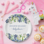 ブルーベリーフローラ男の赤ちゃんシャワー紙プレート ペーパープレート (パーティー)