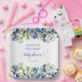 ブルーベリーフローラ男の赤ちゃんシャワー紙プレート ペーパープレート (パーティー)