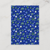 ブルーベリーフローラ赤ちゃんシャワーブックリクエスト エンクロージャーカード (裏面)