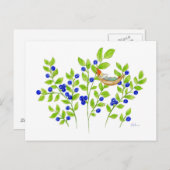 ブルーベリーブッシュ格言葉書 ポストカード (正面/裏面)