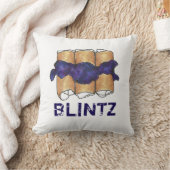 ブルーベリーブラインツ目隠しコーシェユダヤ教デリ食品 クッション (ブランケット)