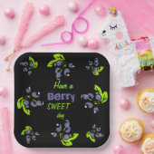 ブルーベリーブランチプレート ペーパープレート (パーティー)