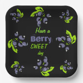 ブルーベリーブランチプレート ペーパープレート (正面)