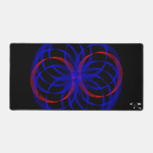 ブルーベリーブルーダブルアクセントデスクマウスパッドマット