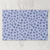 ブルーベリーブルーティアウェイ紙ランチョンマット ペーパーパッド (正面)