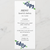 ブルーベリーブルーフルーツウォーター結婚カラーズフード メニュー (正面)