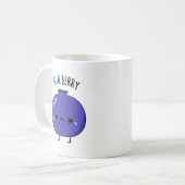 ブルーベリーブルーベリおもしろいープン コーヒーマグカップ (正面左)
