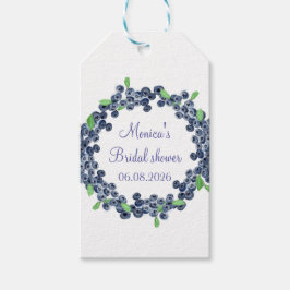 ブルーベリーブルーベリーフルーツブライダルシャワーパーティー ギフトタグ