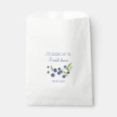 ブルーベリーブルーベリーフルーツブライダルシャワーパーティー フェイバーバッグ (正面)