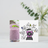 ブルーベリーブーストスムージーレシピ ポストカード (スタンド正面)