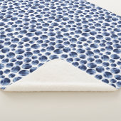 ブルーベリープリントフルーツパターン シェルパブランケット (3/4)